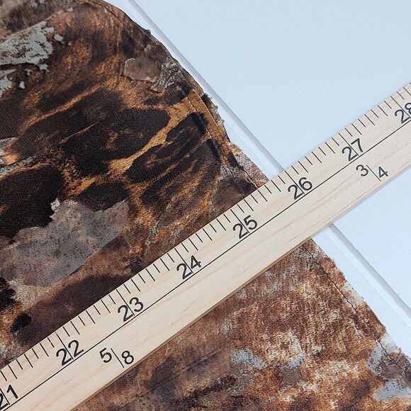 Lafayette 148 Animal Print Semi-Sheer Blouse Women's Size 18 Silk Blend Luxury - Picture 10 of 10